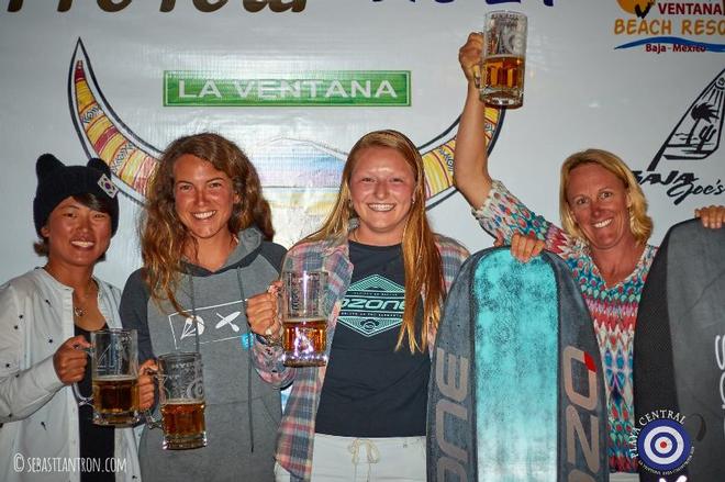 Women Podium – 1st Moroz, 2nd Hewson, 3rd Dufour - Hydrofoil Pro Tour Mexico © sebastiantron.com